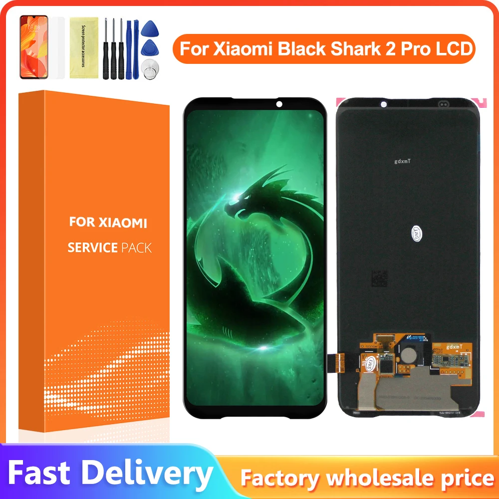 6.39'' For Xiaomi Black Shark 2 SKW-H0 SKW-A0 LCD Screen Display+Touch Panel Digitizer For Black Shark 2 Pro DLT-A0 Display