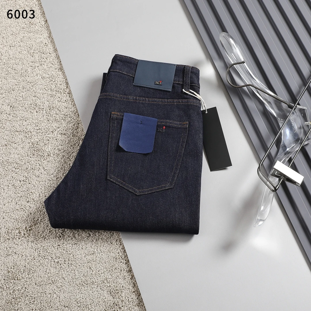 OECHSLI Jeans Katun Tebal Pria - Embroidery On Jeans ulasan dan harga