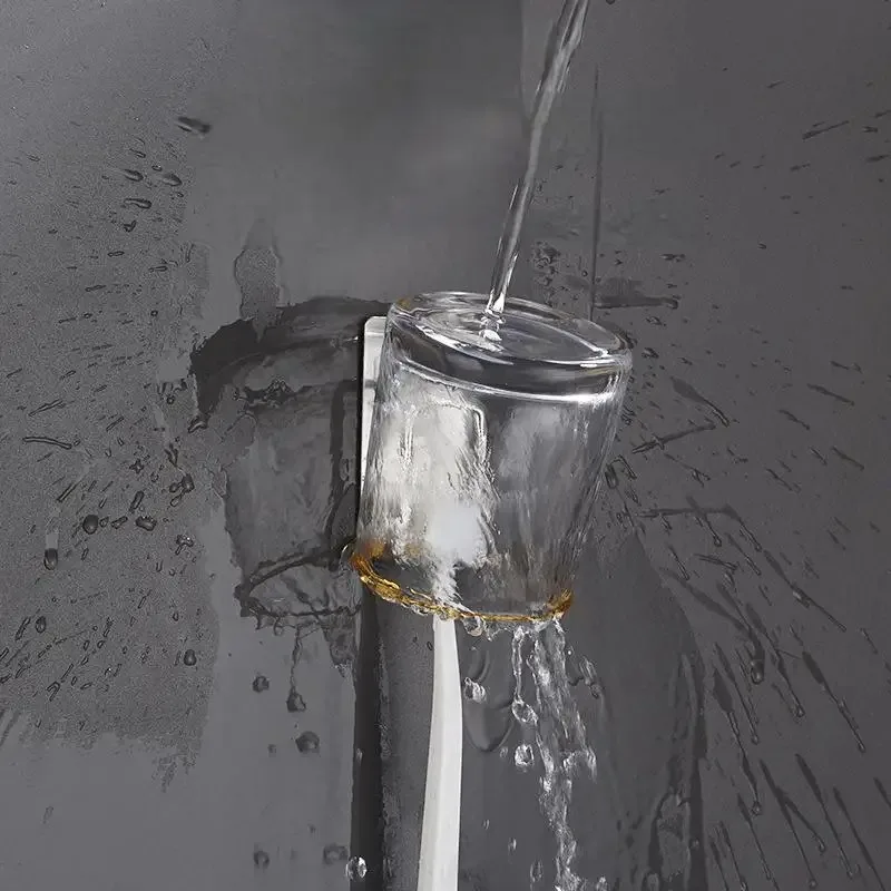 

Держатель для зубных щеток из нержавеющей стали с подставками, настенный органайзер для ванной, компактная подставка для хранения зубных щеток