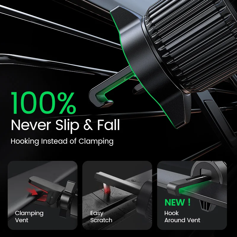 UGREEN حامل هاتف السيارة تنفيس الهواء حامل الهاتف في السيارة للهاتف المحمول شاومي سامسونج آيفون 12 13 14 الهاتف المحمول سيارة حامل حامل