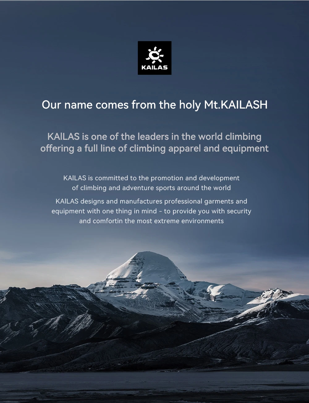 KAILAS Neues Unisex Mt. Kailash Baumwoll-T-Shirt KG2617192 – Detail 19
