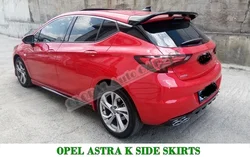 For Opel Astra K Side Skirt Threshold 2015 2016 2017 2018 2019 Sill Trim Car Styling Auto Universal Spoiler Mud Flaps Lip Sport