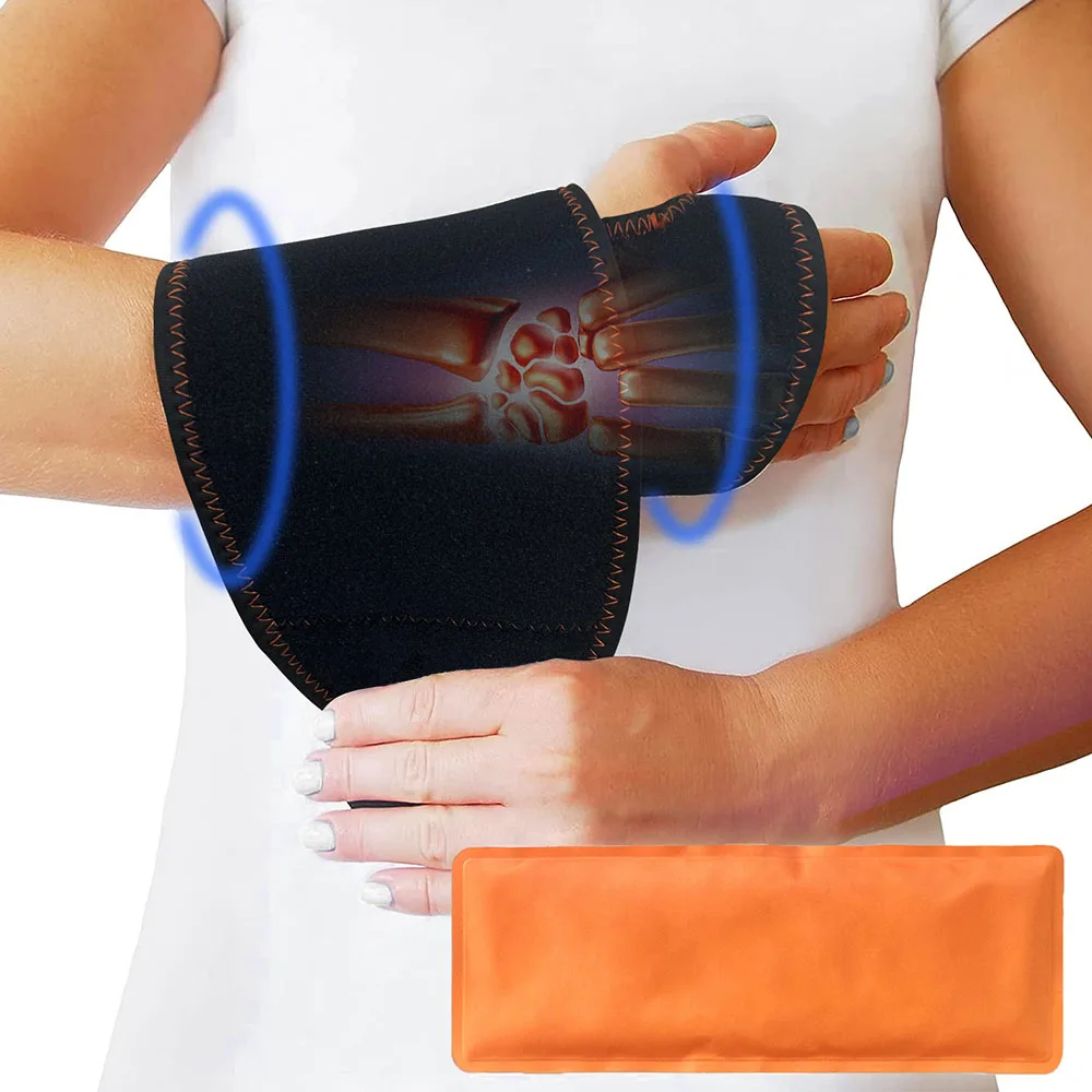 Hot and Cold Gel Thumb Hand Ice Pack Glove ,Relief Safe Dual Therapy for Carpal Tunnel Tendonitis Swelling Targeted Relief