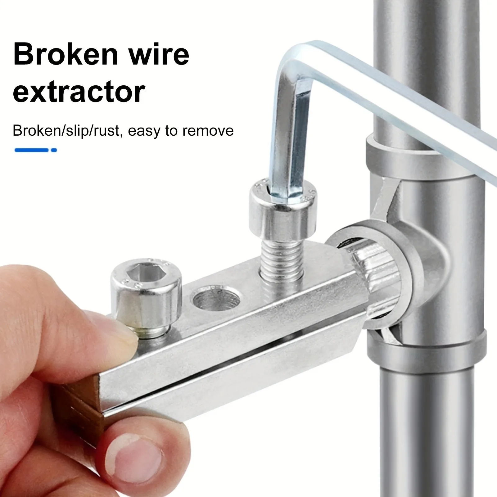 Bathroom Tools Broken Wire Extractor Threading Tools Tap and Screw Remover Water-Tap Angle Valve Repair for 4/6 Points image 2