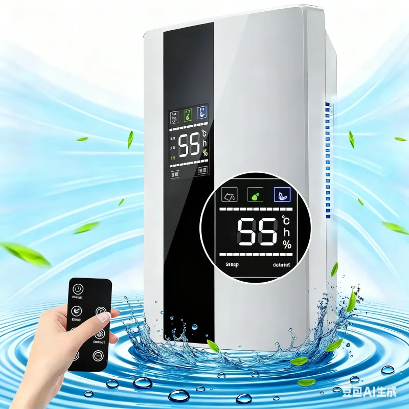 Déshumidificateur 2200ml, absorbeur d'humidité à distance Intelligent, muet domestique, prise ue 220V, purificateur d'air, Machine d'absorption d'humidité