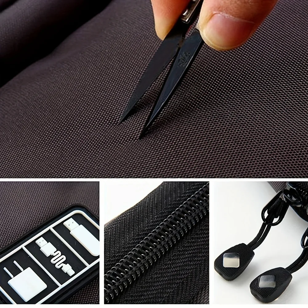 حقيبة تنظيم الملحقات الإلكترونية المقاومة للماء، حقيبة تخزين الكابلات المحمولة لشواحن كابل بيانات USB، حقيبة أدوات السفر