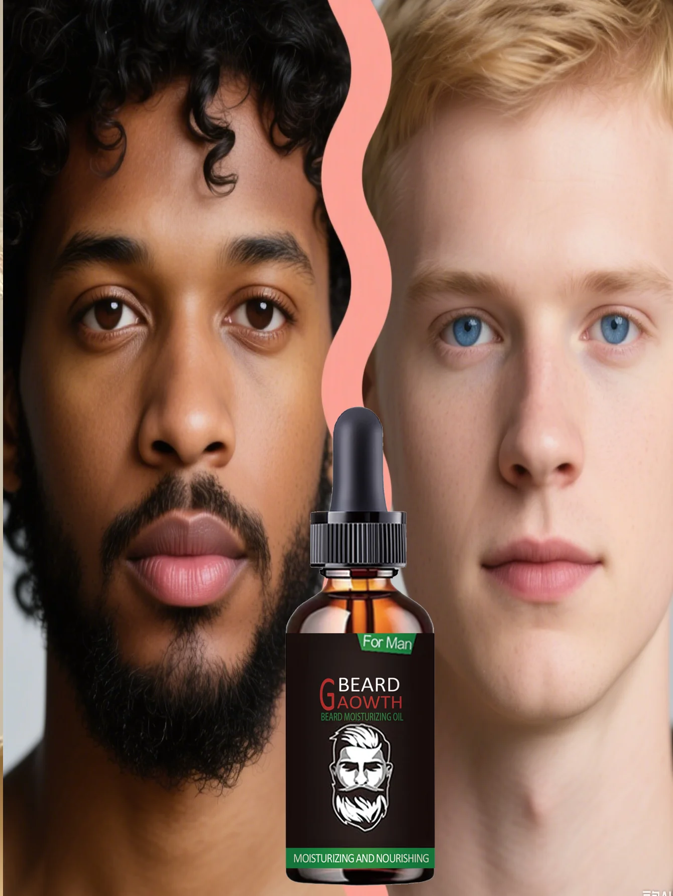 Premium Beard Oil for Men Moisturizing Formula to Nourish and Soften Coarse Hair Transform Hard Strands into Smooth Manageable B