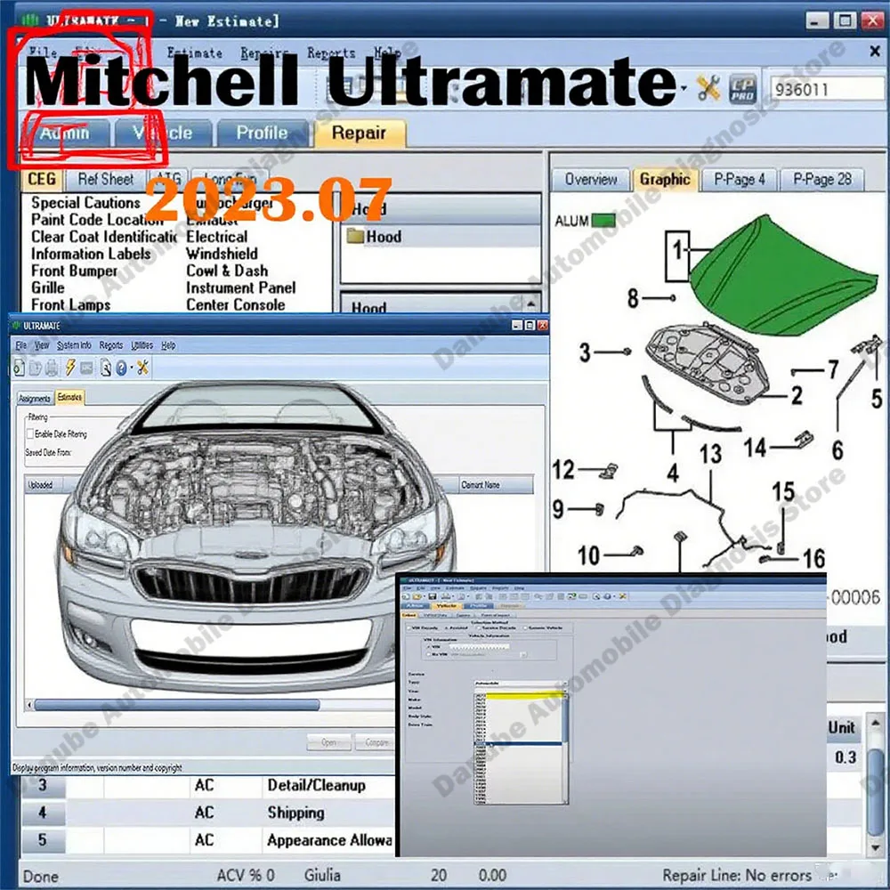 

Newest Version Repair Software Mitchell Ultramate 2023.07 Complete - Advanced Estimating System with Patch & Installation Guide