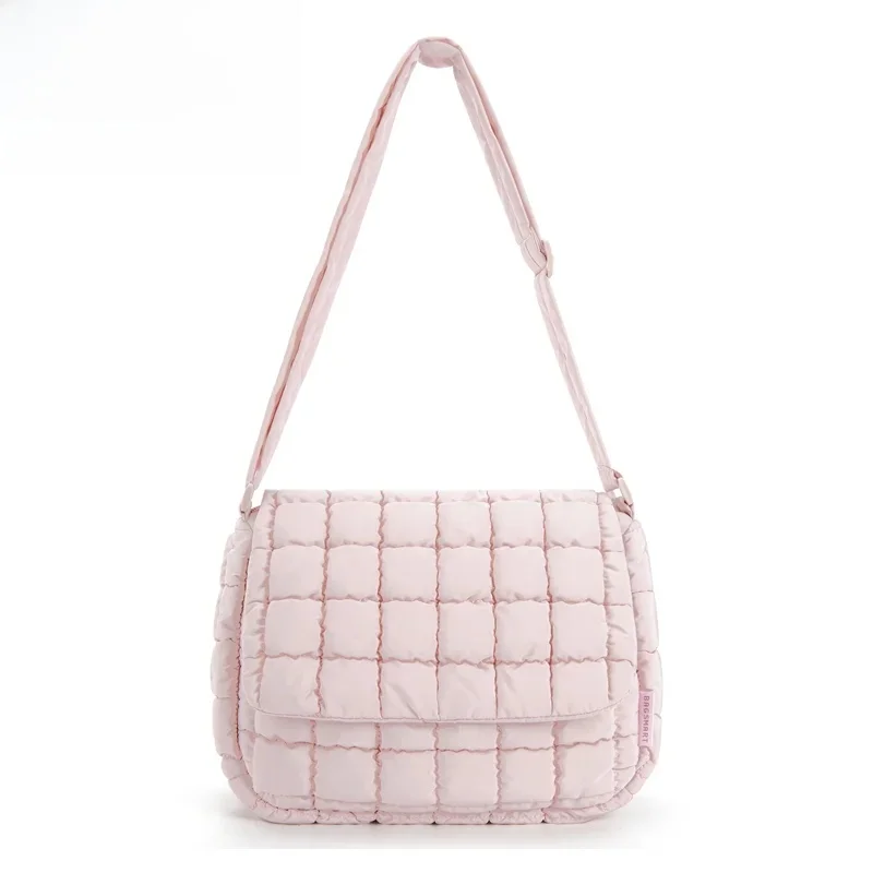 BAGSMART Torba na ramię Crossbody Damska średnia torba na ramię Pikowana puchowa Lekka torba na ramię z regulowanym paskiem — zdjęcie 2