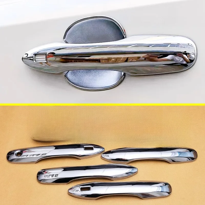 Chrome Exterior Door Handle Cover Protector Surrounds Trims For 2022-2024 Toyota Corolla Cross Car Accessories