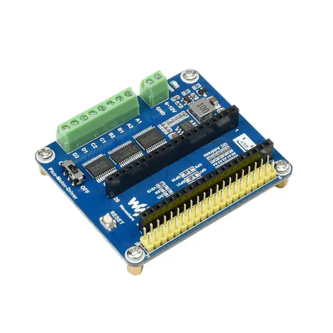4-Channel DC Motor Driver Controller HAT for RasPi RPI Raspberry Pi Pico 2 W Breakout Shield Expansion Board Accessories RP2350