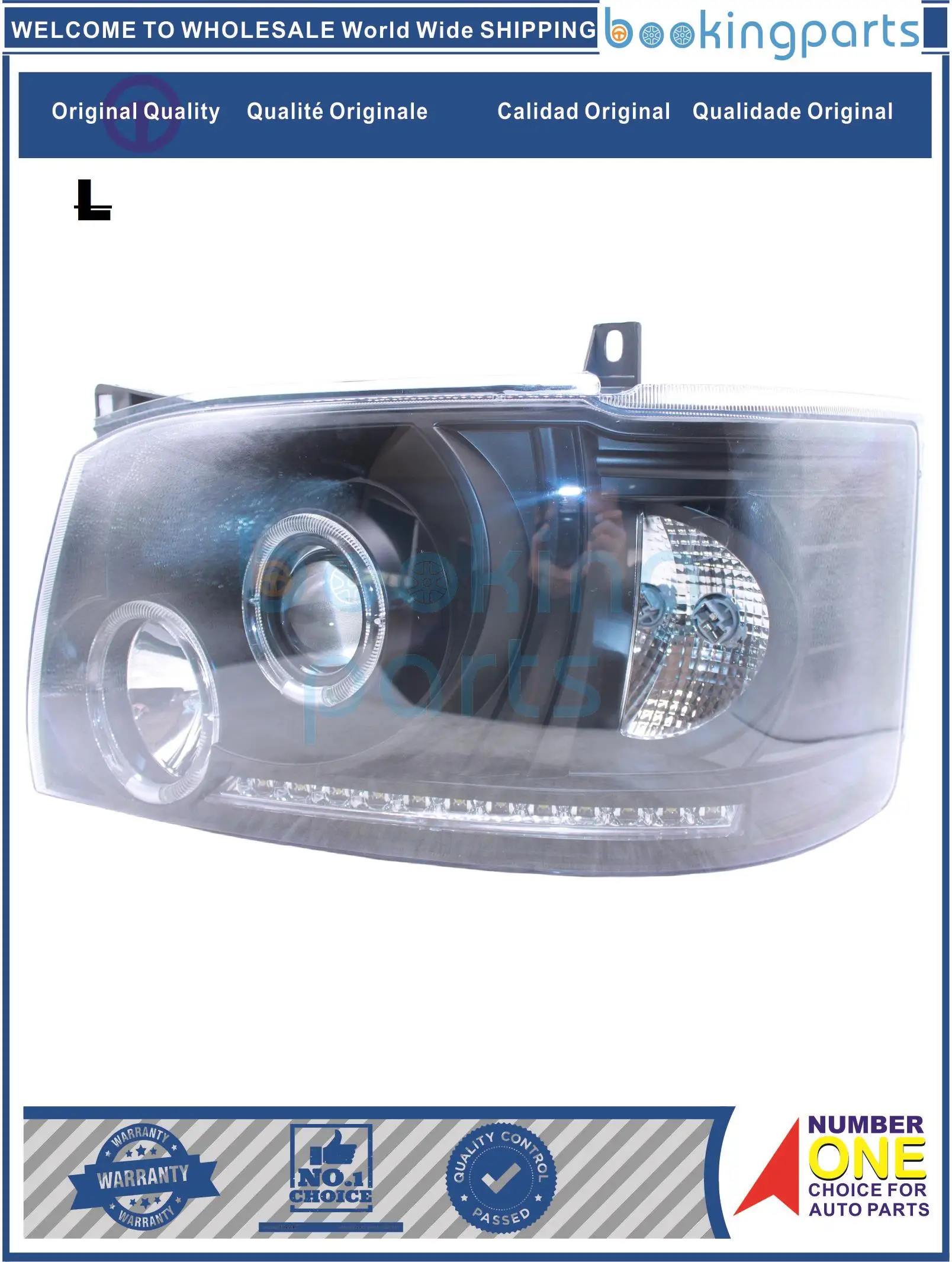 

HEA24960(L),hiaceheadlamp[dark] Headlamp For TOYOTA HIACE 05 LED BLACK