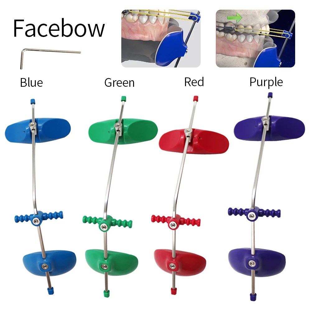 1Pack Orthodontic Adjustable High Pull Headgear Single Pole Facebow