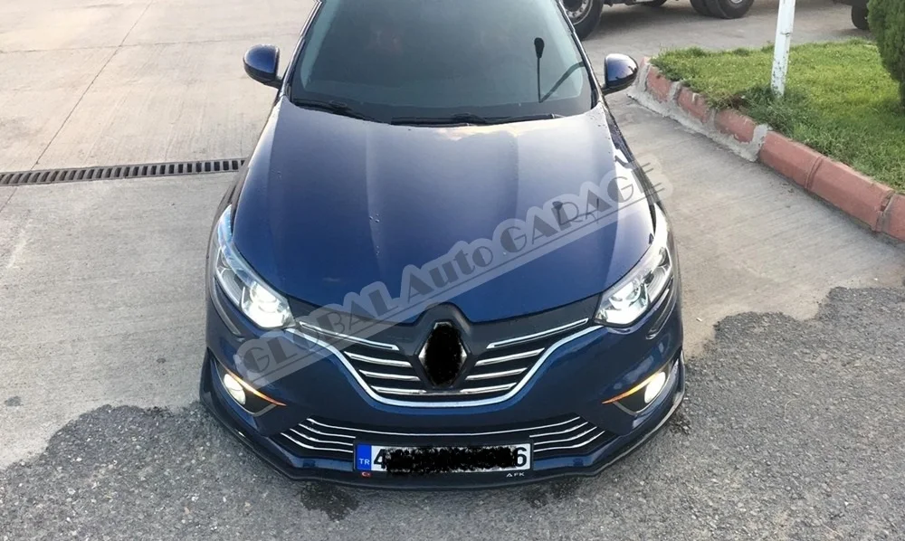 For Renault Megane 4 Sedan Hatchback Front Grille Chrome 2016 2017 2018 2019 2020 Front Grille Grill 5 PCS Auto Car Accessory