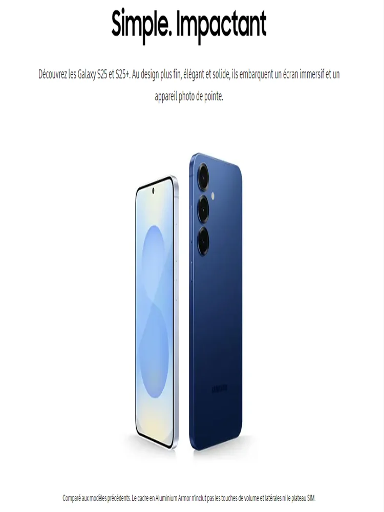 Samsung-Smartphone Galaxy S25 5G AI, Snapdragon 8 Elite, 6.2 ", 120Hz, écran AMOLED 2X, appareil photo Qual 50MP, batterie 4000mHh