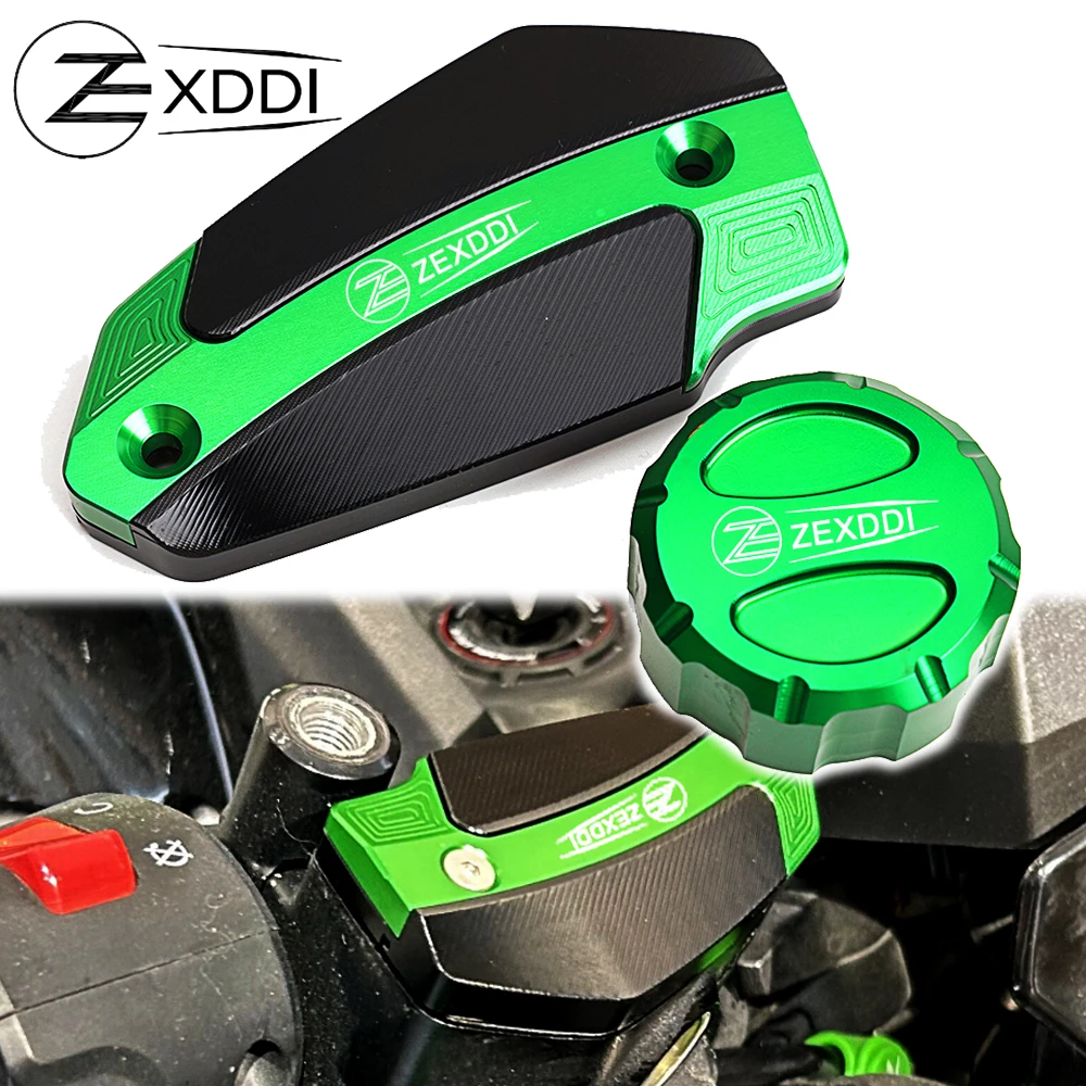 

ZEXDDI Oil Tank Cover Fit For Kawasaki Versys 650 versys650 2017-2024 CNC Motorcycle Rear Front Brake Reservoir Clutch Fluid Cap