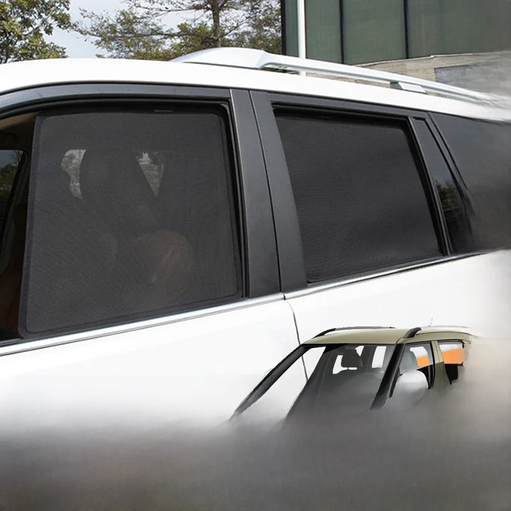 Magnetyczna osłona przeciwsłoneczna do samochodu Skoda Yeti 5L 2009-2017, zasłonka na przednią szybę, siatka na tylne boczne okna dla dzieci. — zdjęcie 2