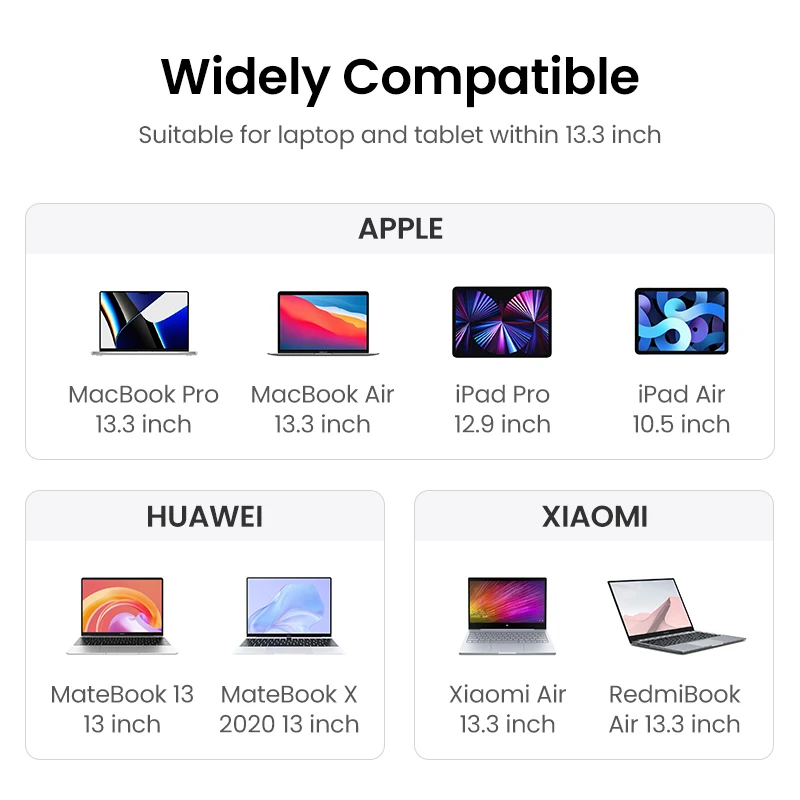 UGREEN 13-14.9 calowa skórzana torba na laptopa Macbook Air Macbook Pro 13 torba na notebooka na iPad Pro Air etui na laptopa — zdjęcie produktu 6