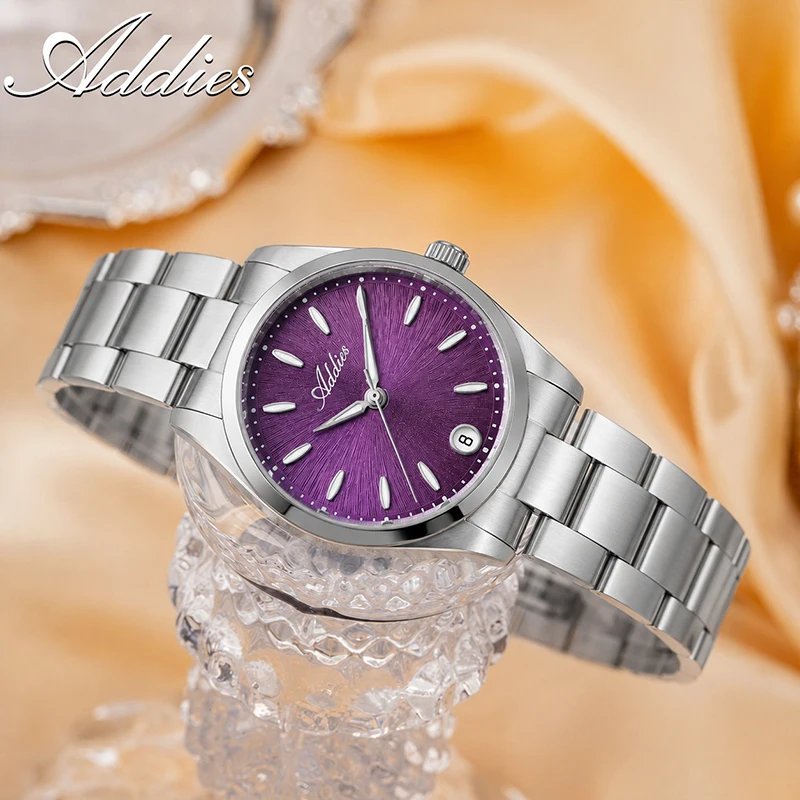 ADDIES Business Sapphire Glass Women Quartz Watches 31mm New Luxury Stainless Steel 5Bar Waterproof BGW9 Luminous Laides Watch