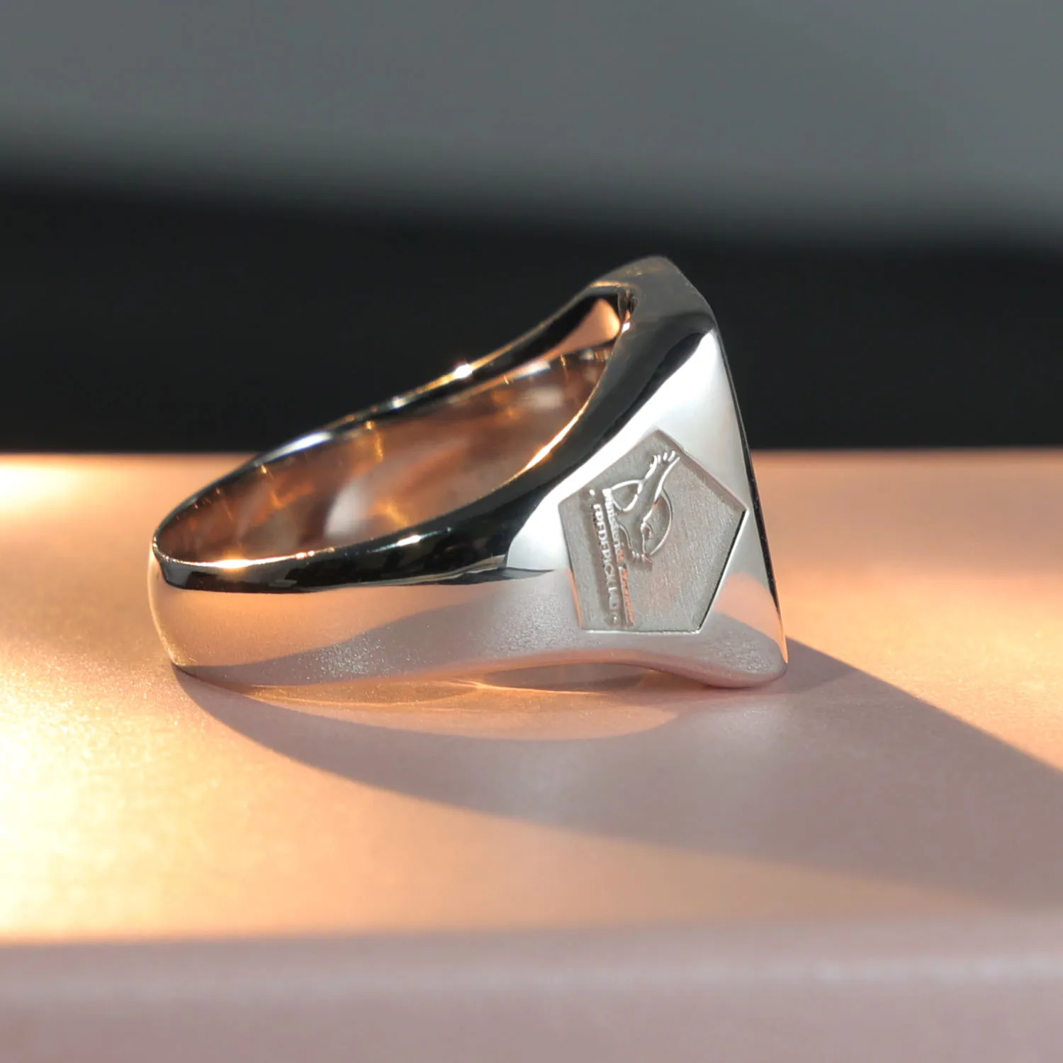 925 Solid Silver Logo Ring 3D Fashion Personalized Logo Jewelry For Men Women Wholesale