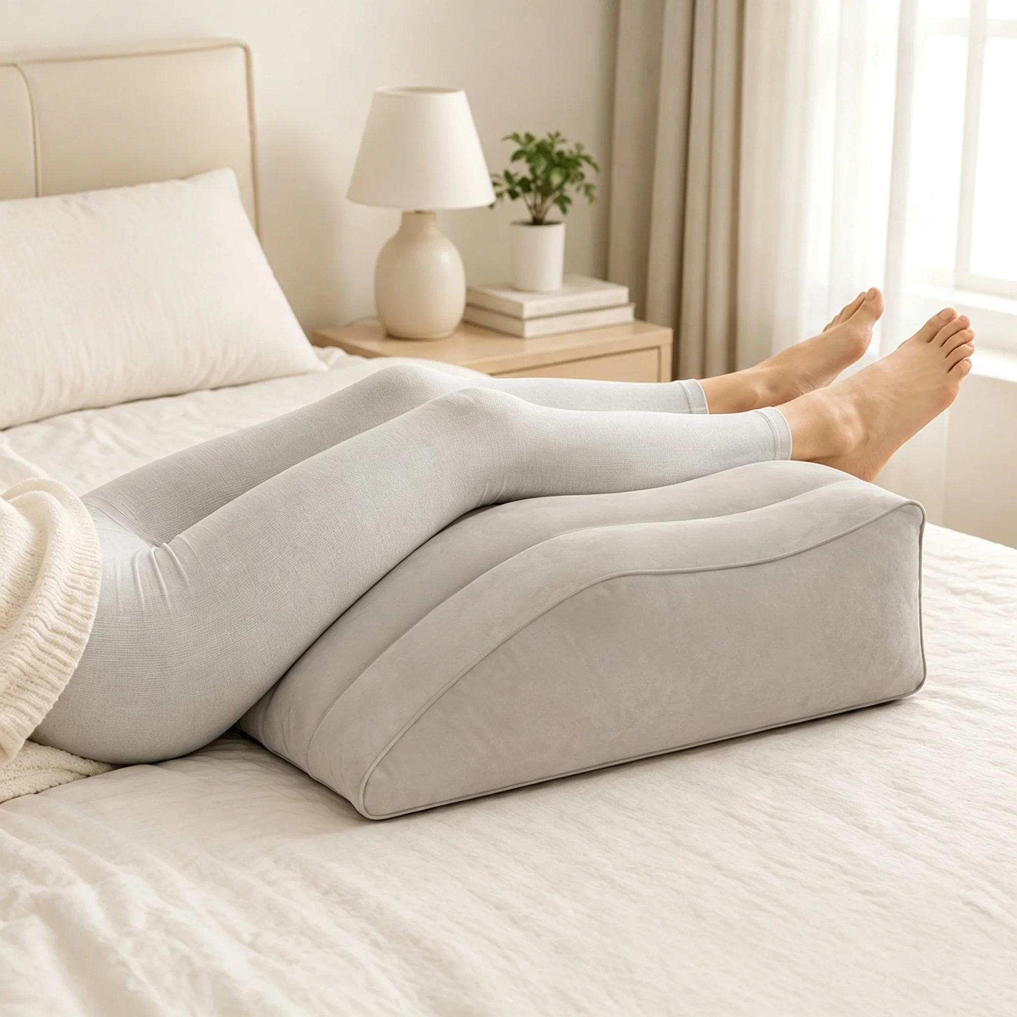 Leg Elevation Pillows,Inflatable Leg Pillows for Swelling, Portable Wedge Pillow for Improve Circulataion and Reduce Swelling