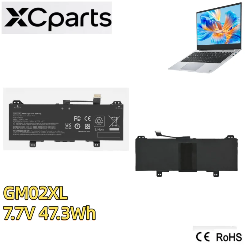 7.7V 47.3Wh New Laptop Battery GM02XL For HP Chromebook 14 G5 Chromebook X360 11 G1/ G6 EE 917679-271 HSTNN-DB7X HSTNN-UB7M