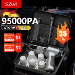 SZUK 95000PA aspirapolvere per auto Mini macchina per la pulizia per auto forte aspirazione portatile elettrodomestico portatile pulitore Wireless