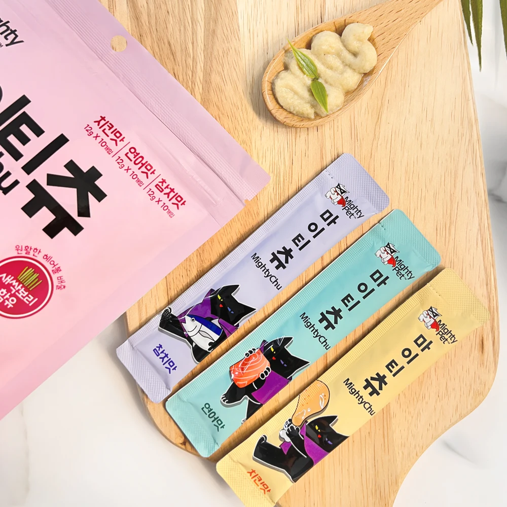 [기호성 좋은] 마이티펫 짜먹는 고양이 간식 마이티츄 세가지맛 90개입 - 4