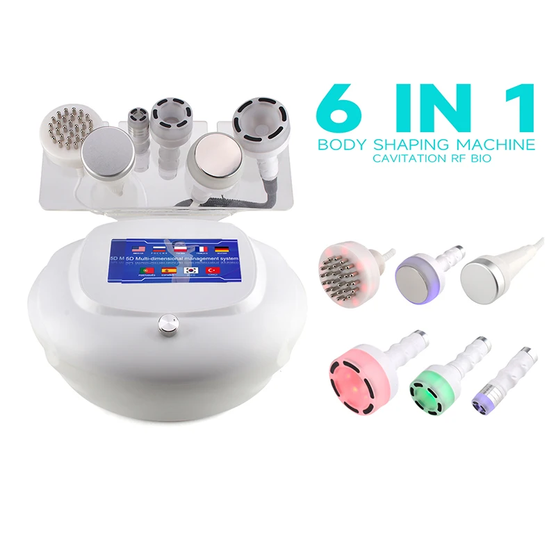 

New 6 in 1 80K Cavitation RF Ultrasonic Vacuum Slimming Machine Weight Loss Body Sculpting Skin Tightening Facial Beauty Device