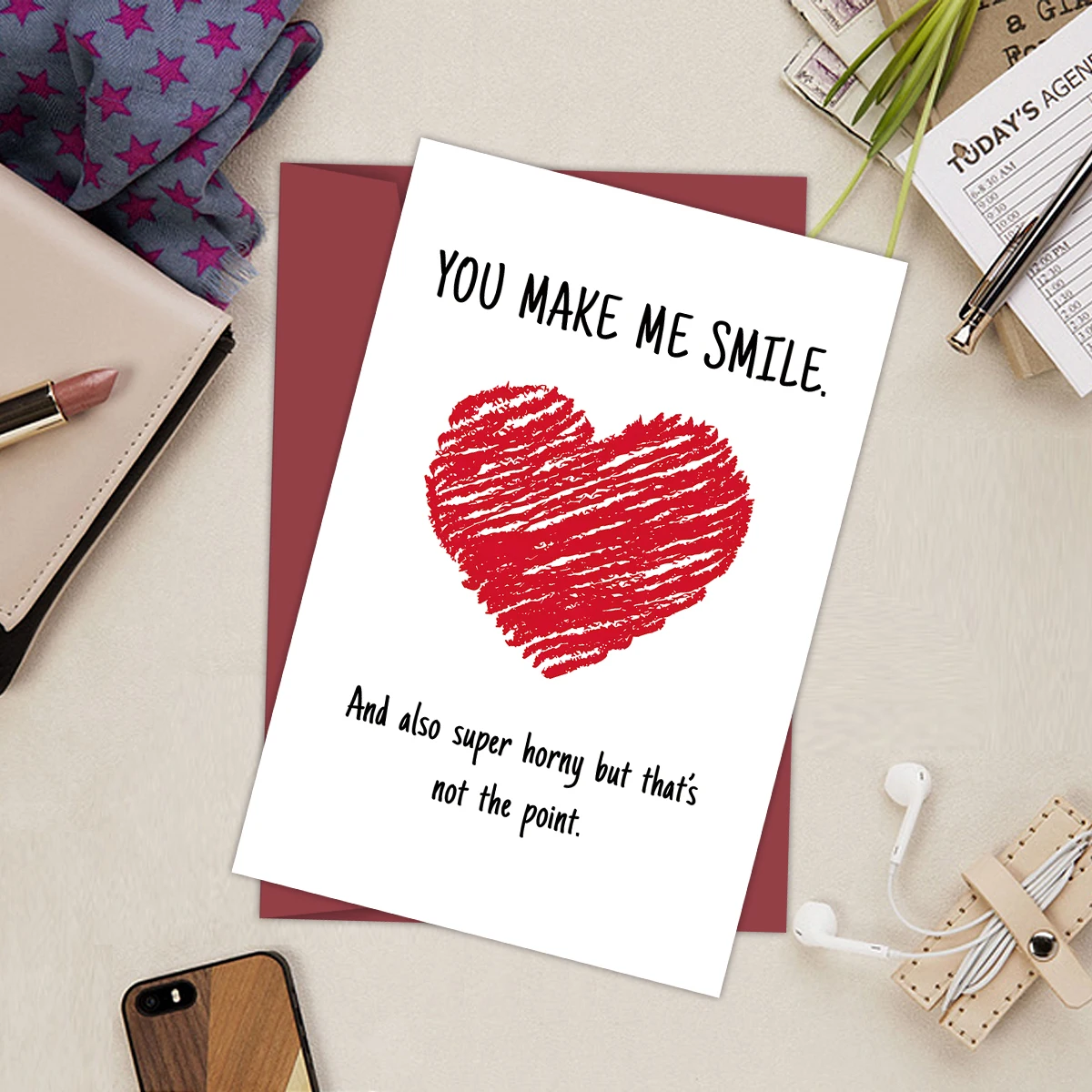 1Pc Funny True Love Greeting Card, The Perfect Gift For A Lover, Expresses The Need For A Lover's Accompaniment, Birthday Gift