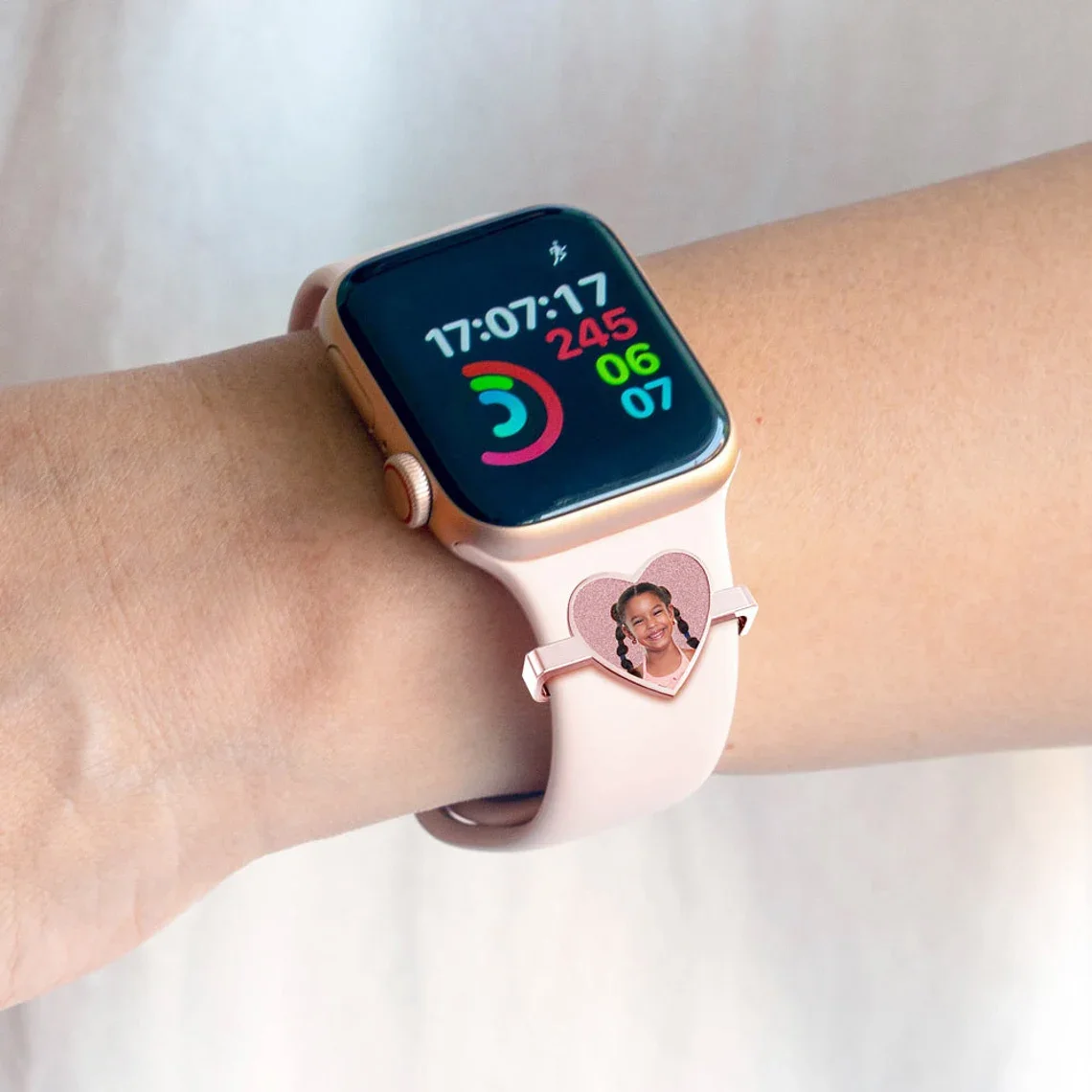 Decorative Watch Buckle Charms for Apple Watch Personalized Custom Special Engraved Photo Smart Watch Accessories Watch Clasps
