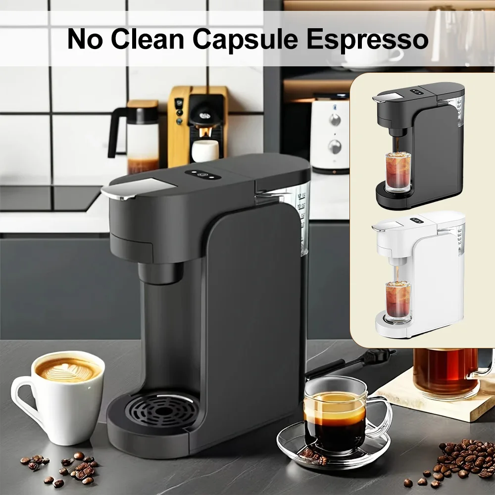 Cafetera de Cápsulas para el Hogar, Caliente/Frío, Múltiples Funciones, Espresso, Cappuccino, Dolce Gusto, Leche, Nespresso
