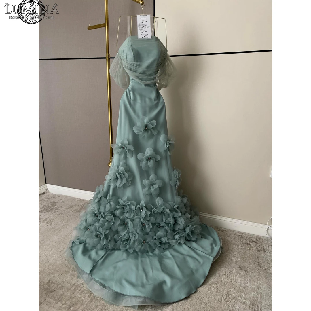 Lumina Satin Evening Dresses Wedding Guest Dress Woman Fishtail Skirt Elegant Bridesmaid Party Dress Custom Made Slit Prom 2026