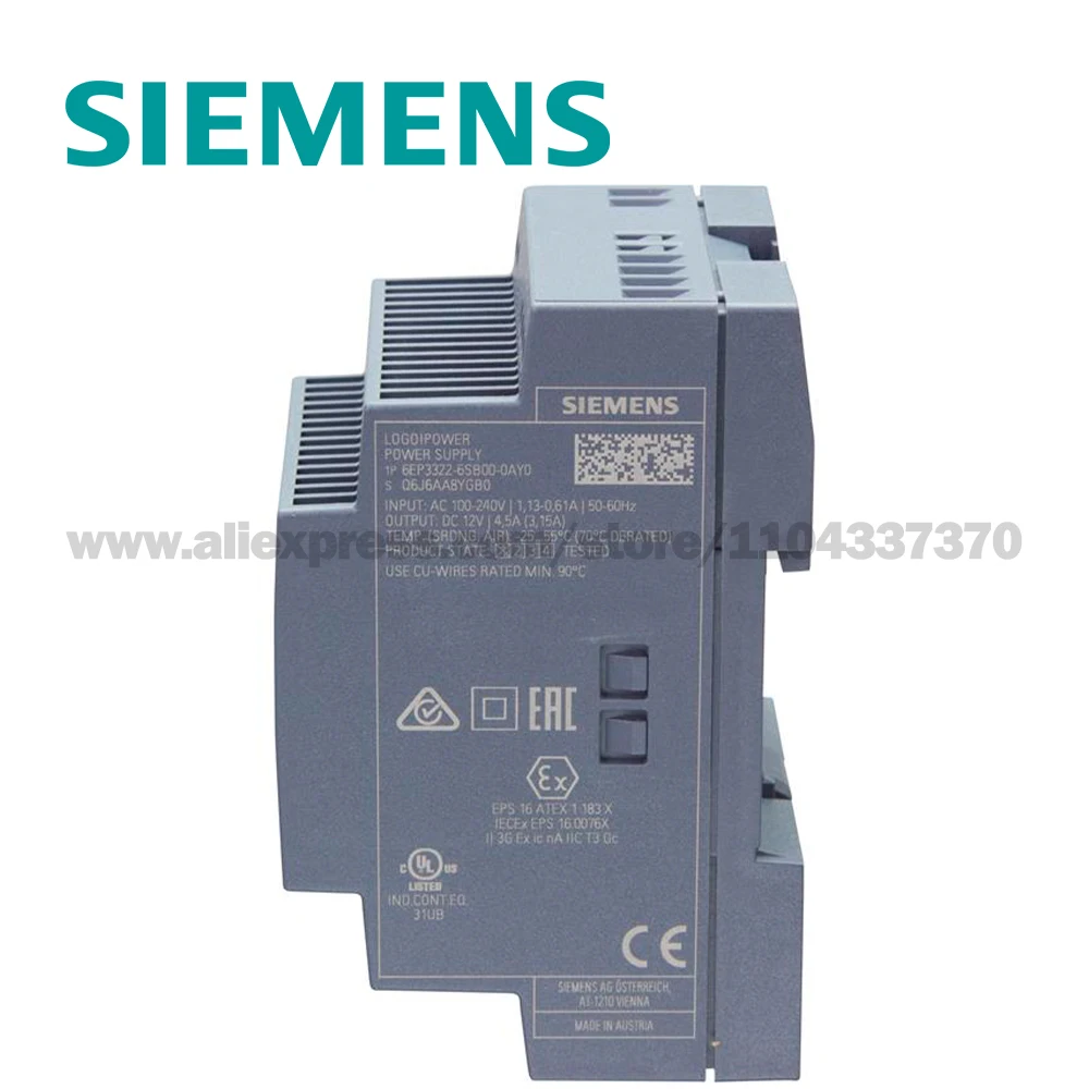 SIEMENS LOGO!POWER Stabilized Power Supply 6EP3322-6SB00-0AY0 6EP33226SB000AY0 6SB10