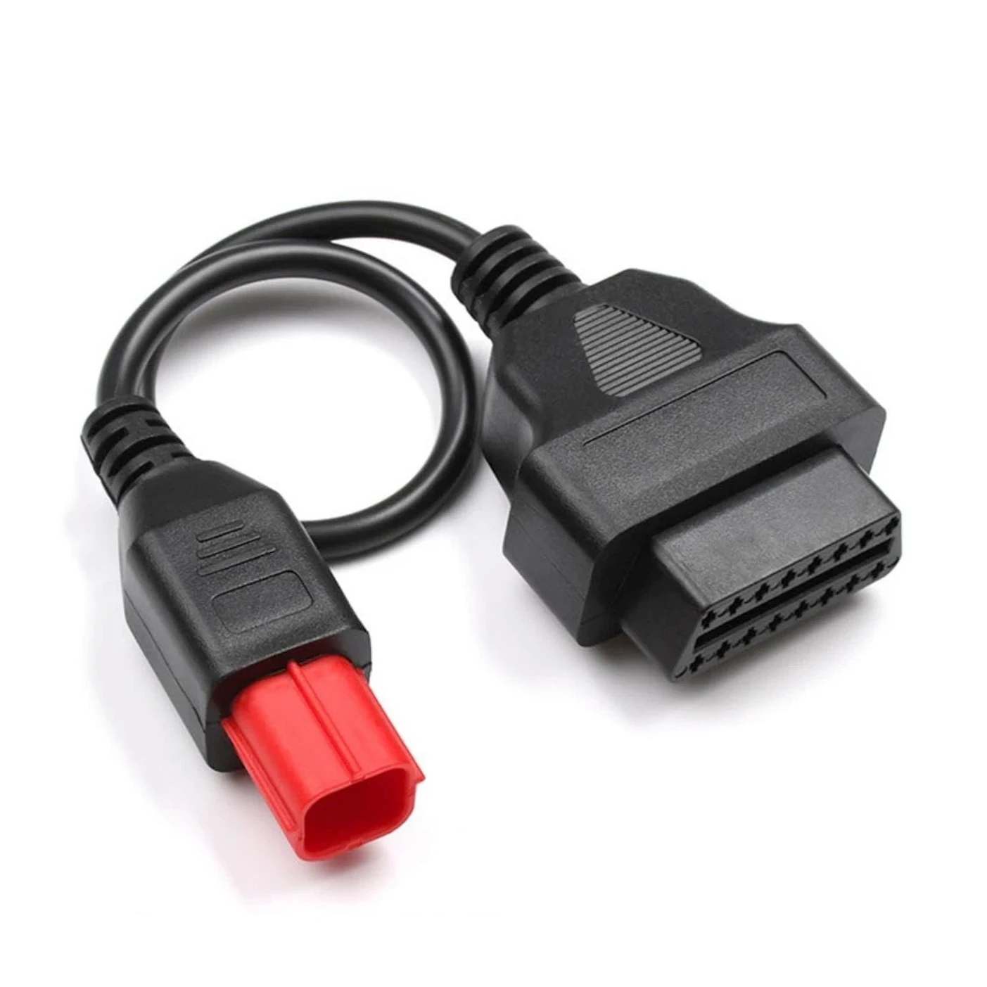 JDTech 30cm OBD Adapter Euro5 for Motorcycle 6 Pin to OBD2 (K-Line + CAN-Bus) Cable