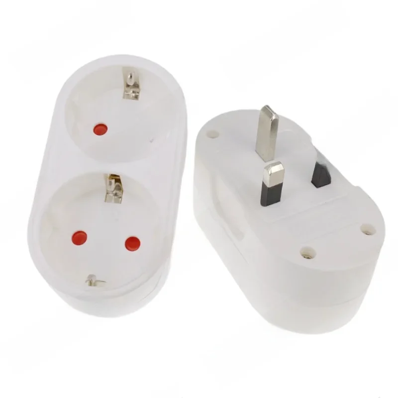 Europäischer EU-zu-UK-Steckeradapter, Standard Euro, 250 V, EU-Stecker auf UK-Steckdose, Netzteil, Steckdose