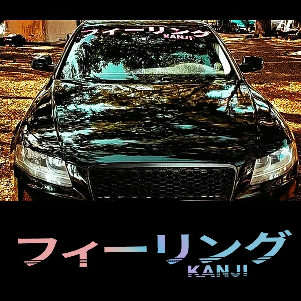 Japanese Car Windshield Sticker Vinyl Decal for Rear Window Bumper Car Exterior Decoration Accessories JDM Auto Stickers