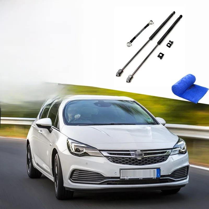 Przednie amortyzatory gazowe maski silnika do 2015-2021 2022 Opel Astra K B16 Vauxhall Buick Verano Podnośnik Pręt amortyzatora Sprężyna podporowa — 2