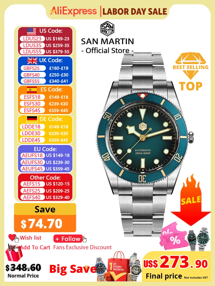 Rolex Watch Submariner - Новые улучшенные мужские дайверские часы San