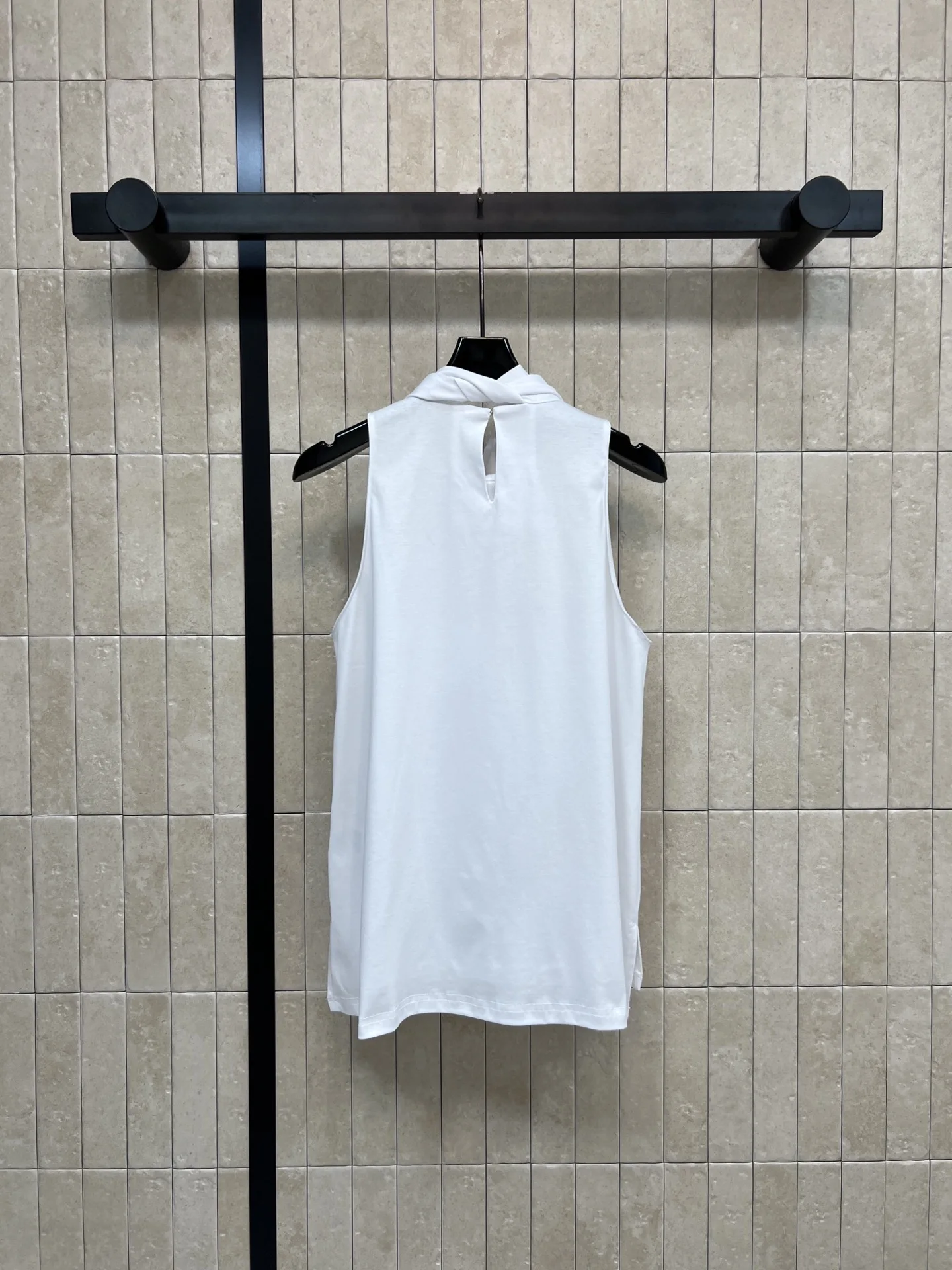 

2026 Women Blouse Spring New Stand Collar Bow Tie Sleeveless Loose Everyday Solid Color Simple Fashion Women Blouse