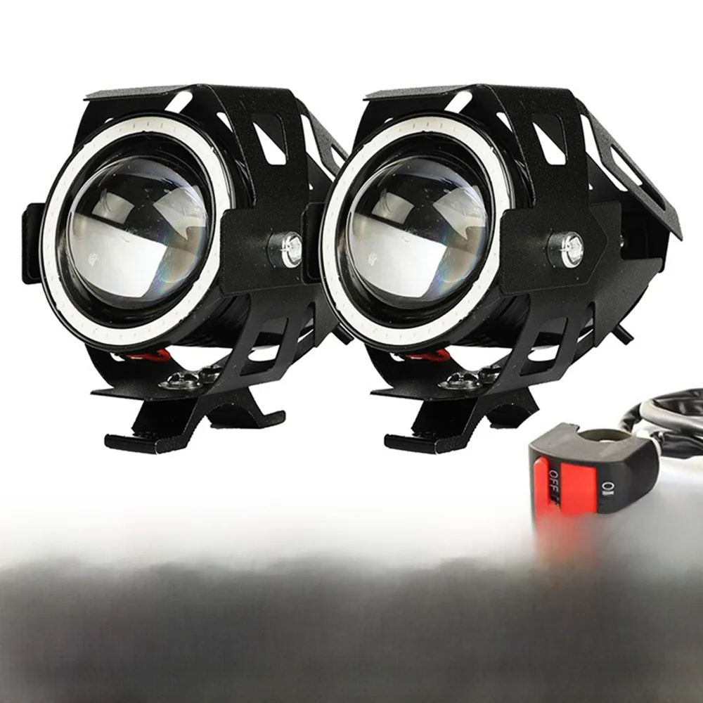 Reflektory motocyklowe lampa pomocnicza U7 reflektor led 12V DRL dla TIGER 1200 EXPLORER TIGER anioł oko światło przeciwmgielne projektor silnik — zdjęcie 2