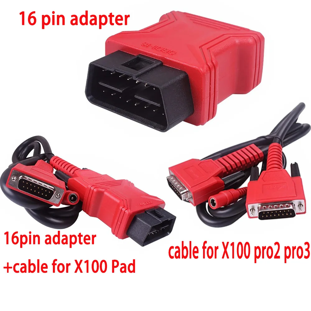 XTOOL OBD2 Universal 16 PIN Adapter X100 Pro Main Cable Connector Diagnostic Cable For X100 Pad2/ PAD3/D7/D8/ A80PRO/IP819