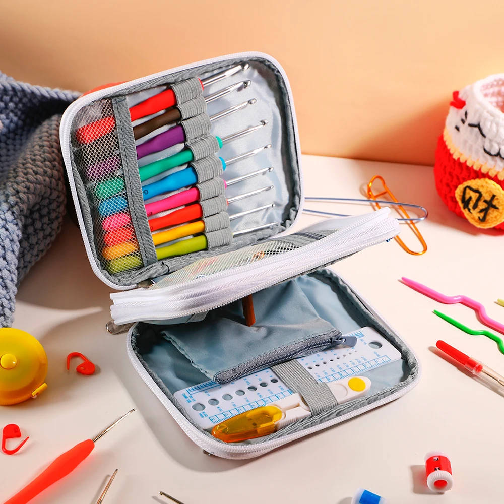 

The crochet storage bag set is suitable for beginner weaving enthusiasts as a DIY crochet set.