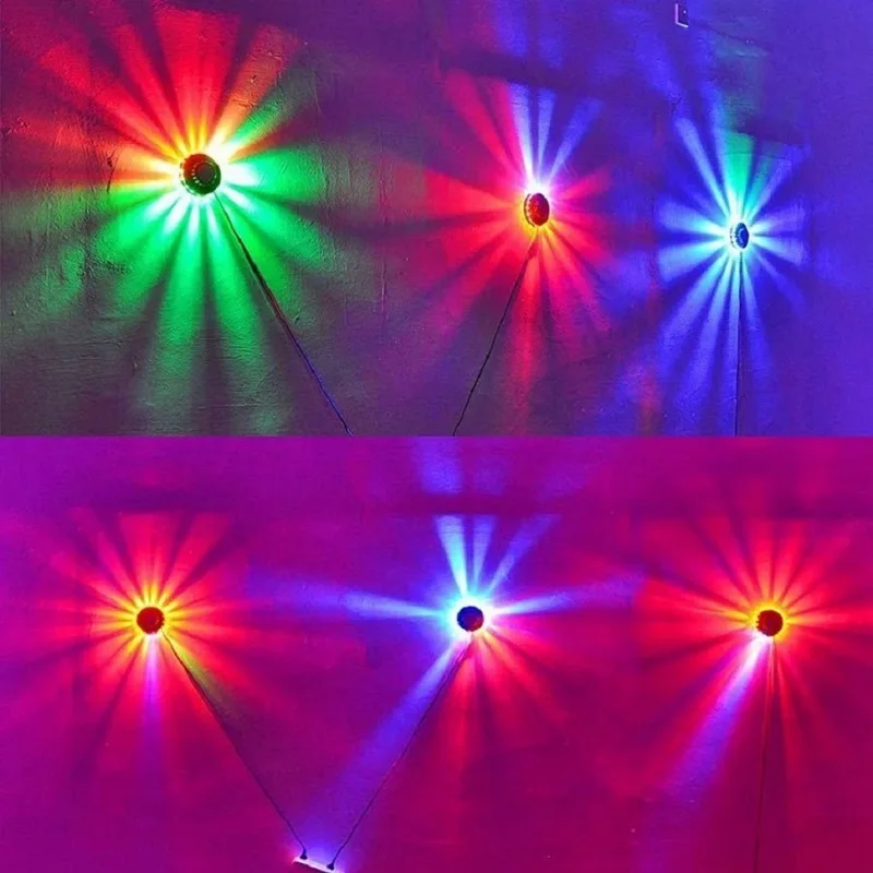 Colorful Disco Lights 48LED Stage Background Decoration Christmas Party Wine club Decoration Lights（1 pack）