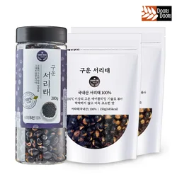 열풍로스팅 프리미엄 볶은 서리태 280g x1개 + 150g x2개 /국산 100%/통곡물 영양간식 검정콩