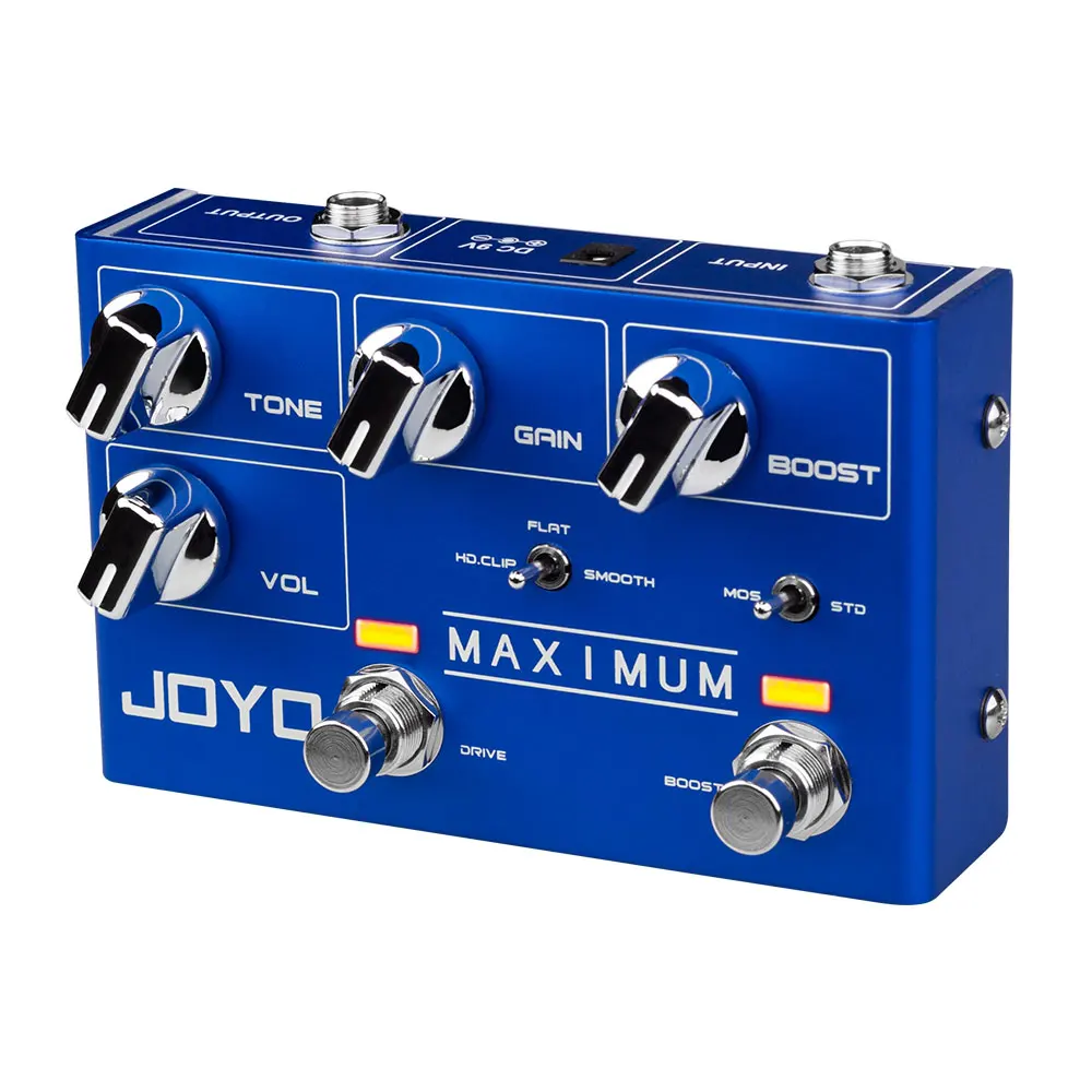 JOYO R-05 MAXIMUM Dual Channel Overdrive Guitar Pedal Independent Boost Effect Pedal with 6 Voicings for Electric Guitar
