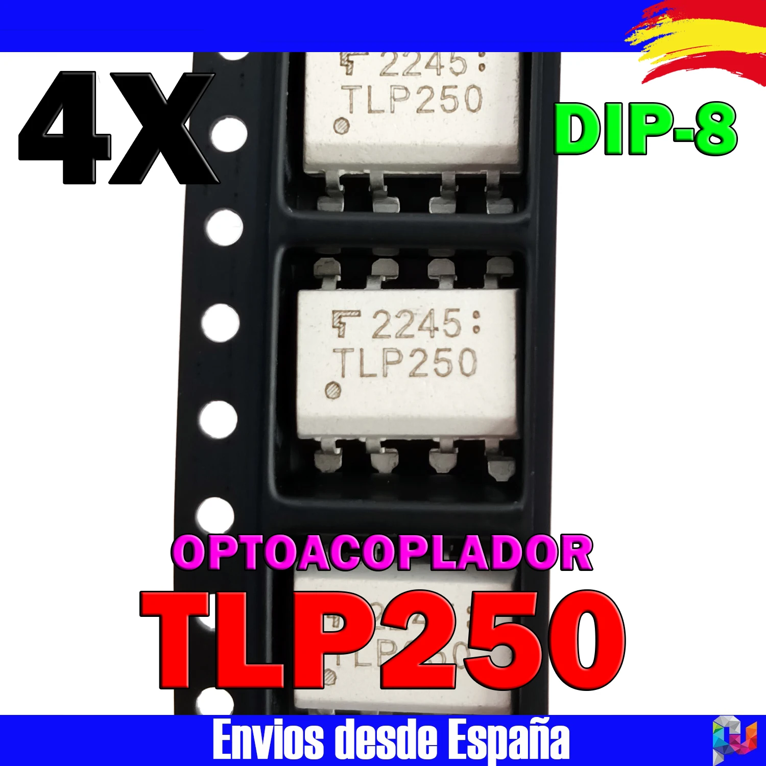 4x TLP250 TLP 250 optocoupler DIP-8