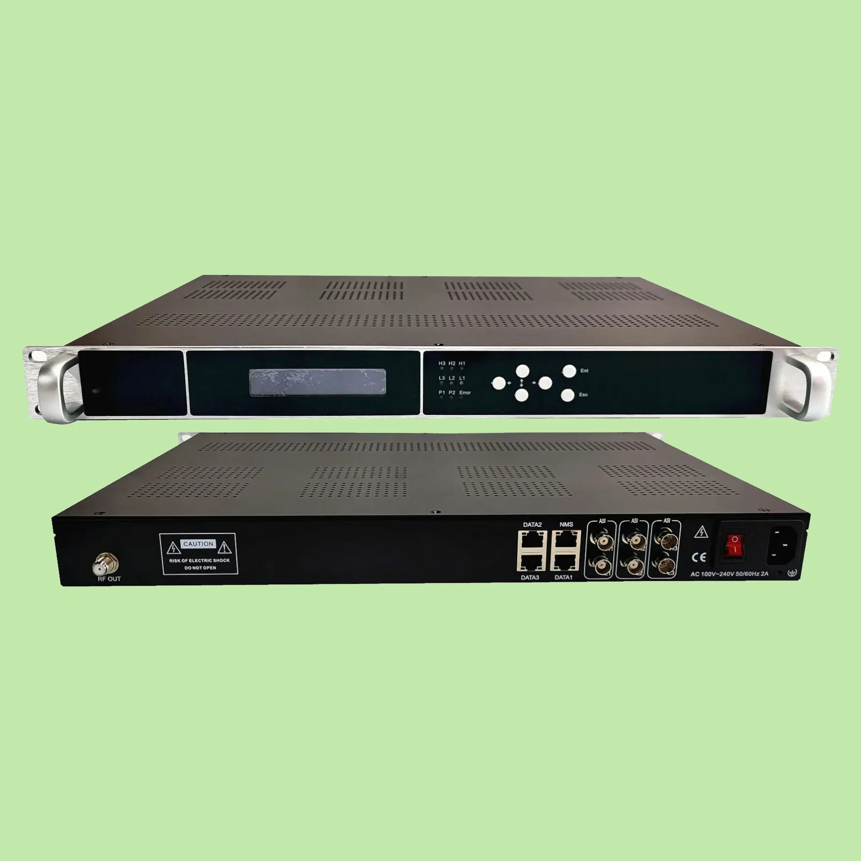 8 carriers of ISDB-T digital catv modulator, giga IP to ISDB-T modulator