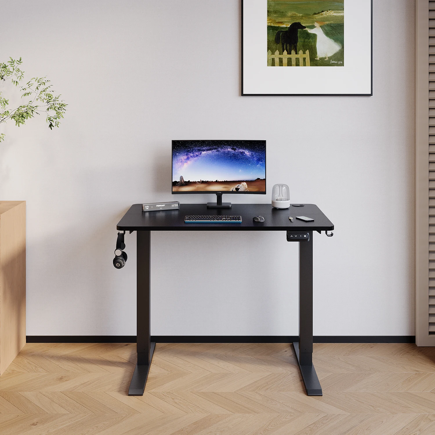 Devoko Electric in Hoogte Verstelbaar Bureau, 100x60 Cm, Staand Bureau Met