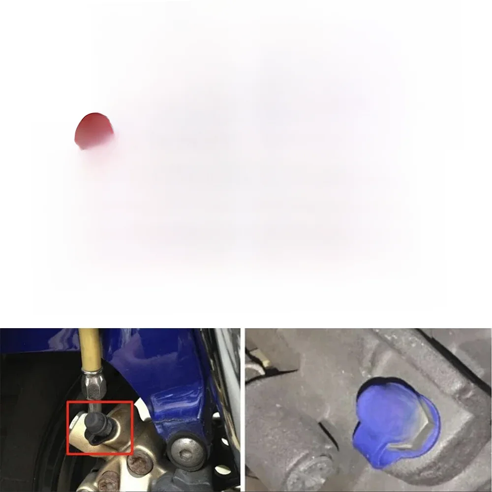 Bouchon Anti-Poussière pour Pompe de Frein de Voiture, Bouchon à Vis de Vidange d'Huile, Bancs d'Étriers de Freins, Couvercle Anti-Poussière en Caoutchouc, Accessoires de Moto, 3 Pièces